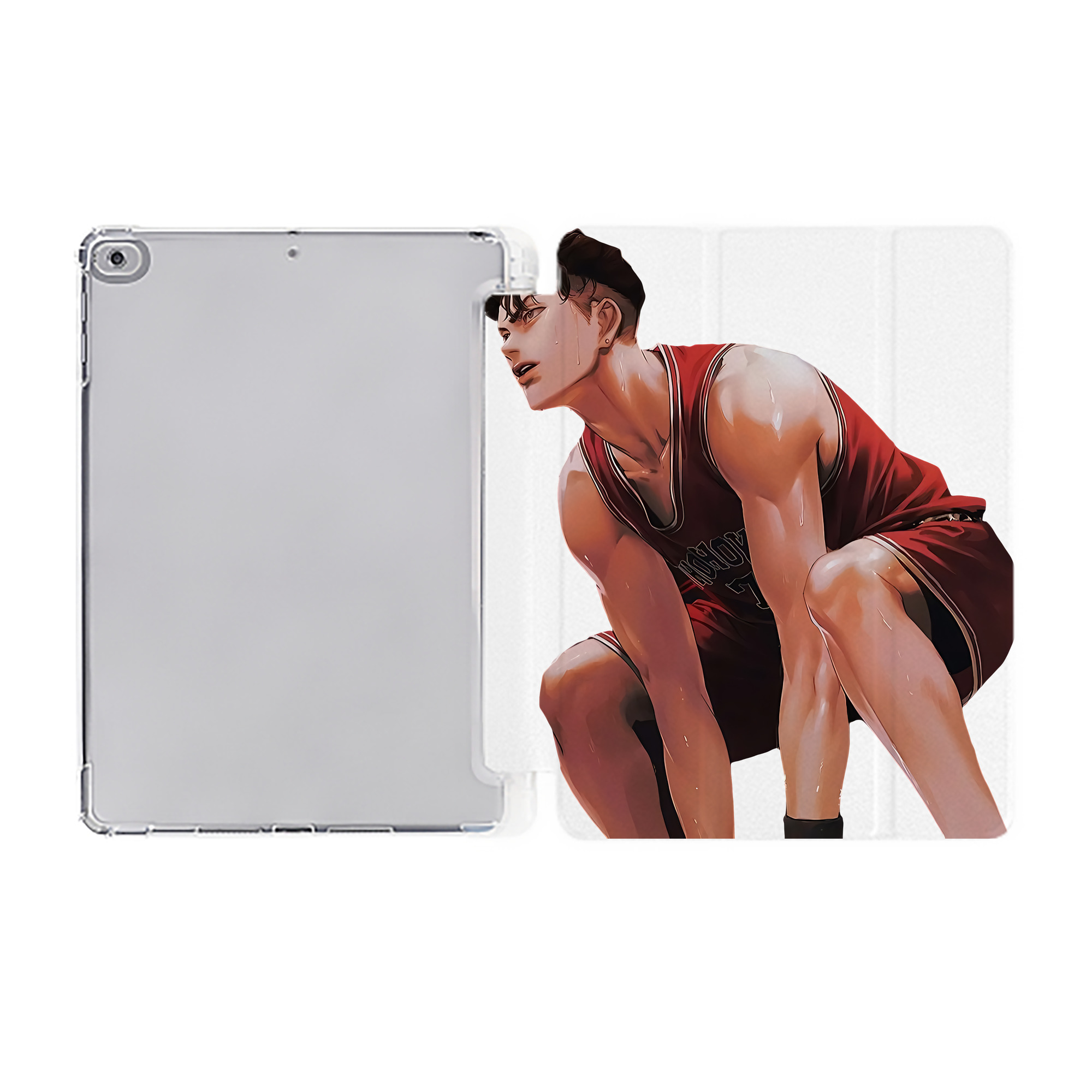 （画像用） SLAM DUNK／スラムダンク IPad ケース ペン収納付き 三つ折りスタンド PUレザー×シリコン 対応機種9.5/10.5/10.9インチ